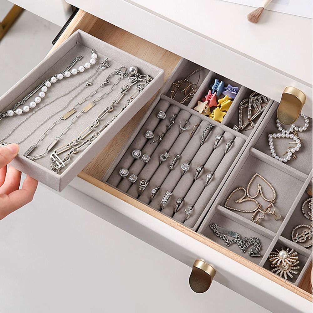 Drawer Box Stackable Velvet Je – обзор и цена Velvet Jewelry Box