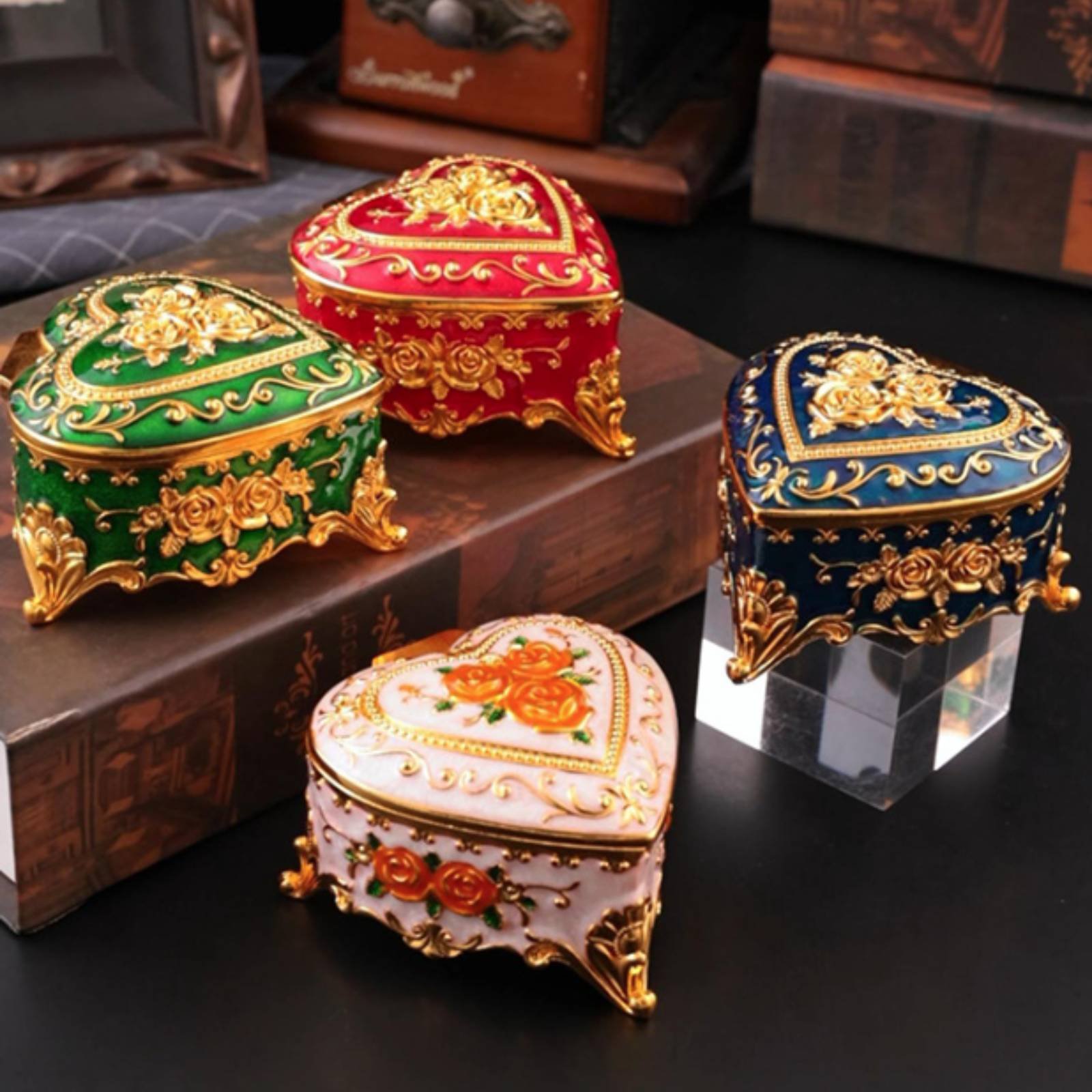 Floral Pattern Jewelry Box Ena – обзор и цена Velvet Jewelry Box